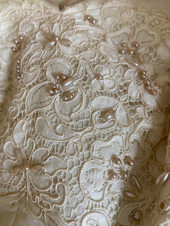 Sixties tea length wedding dress, courthouse dest… - image 2