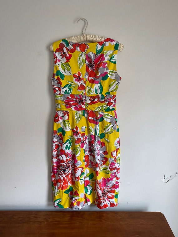 Vintage 90s Jones New York Cotton Bold Floral Prin