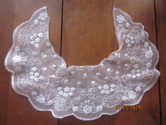 Antique Lace collar RBG Lace collar,Alencon Lace,… - image 5