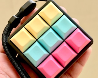 9-Key Mechanical Keyboard Clicker Fidget, Matte, ASMR Sensory Toy