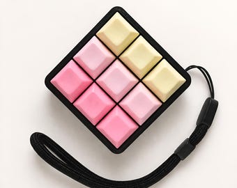 9-Key Mechanical Keyboard Clicker Fidget, Matte, ASMR Sensory Toy