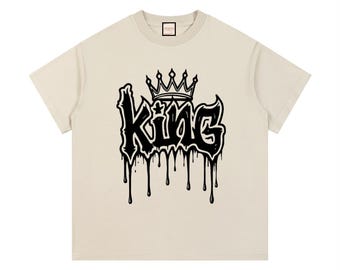 Camiseta de algodón King Drip/Vintage Wash