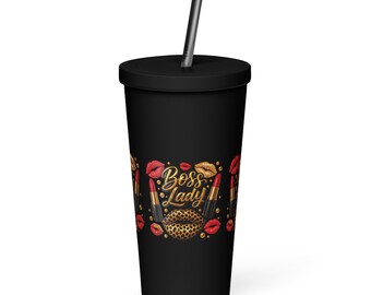 Boss Lady/Vaso térmico con pajita