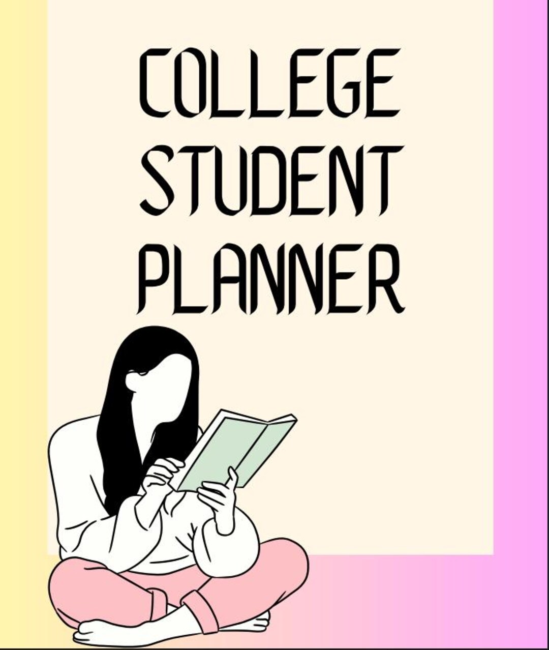 College Student Planner Printable Undated Academic Study Planner PDF ...