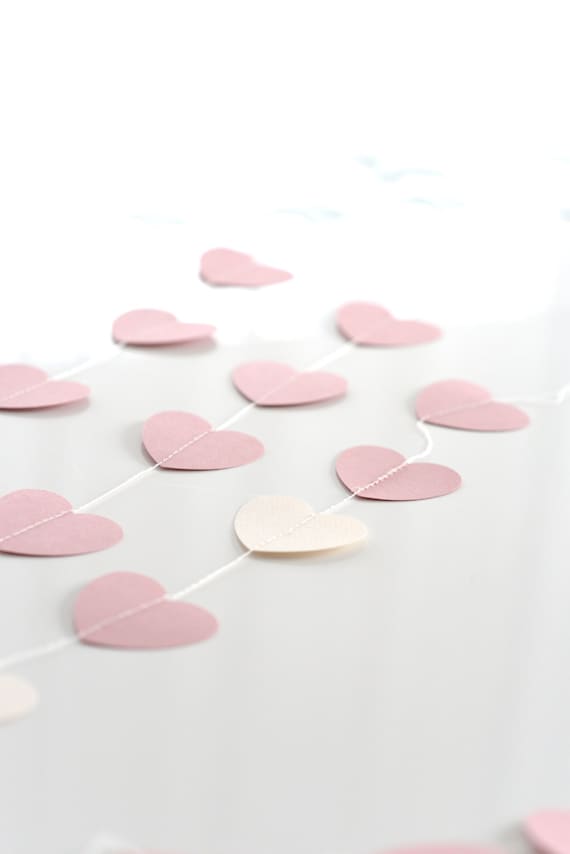 CLOUD / star / heart PAPER GARLAND - Stitched Paper Nursery Birthday Baptism Children party Decor Photo Prop wedding backdrop Il_570xn