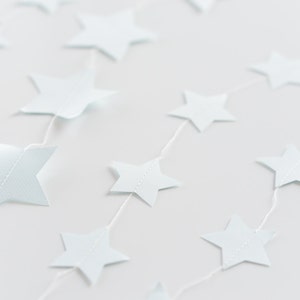 Stitched paper star garland Mirror banner Nursery Birthday Baptism Children party Decor Photo Prop wedding backdrop image 4