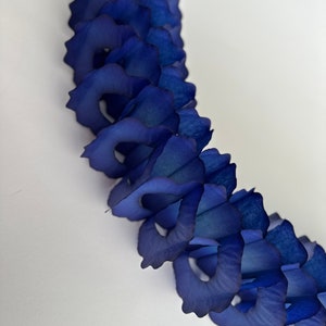 Ghirlanda di carta velina classica blu navy a nido d'ape da 360 cm/11,8 piedi per foto di matrimonio, compleanno, baby shower, sfondo per parete, festoni riutilizzabili per feste