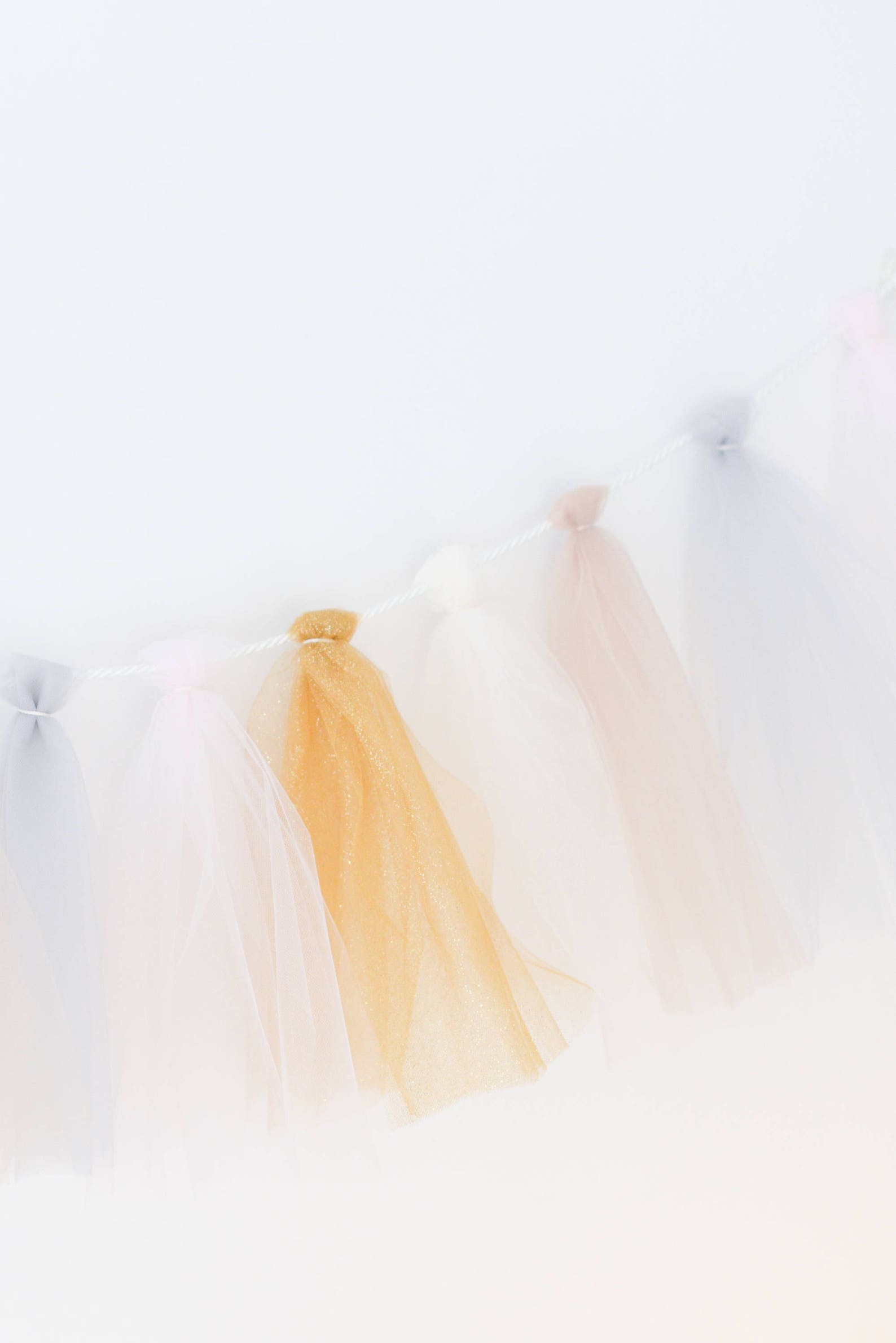 Tulle Tassel Garland Birthday Party Banner Nursery Tulle Etsy