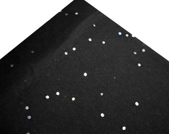 Black Onyx Tissue Paper: Holographic Sequin Glitter Gift Wrap