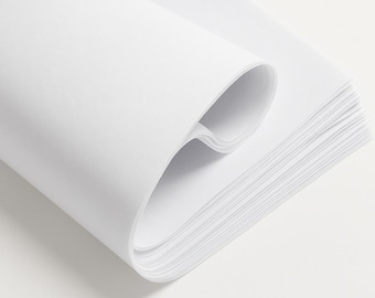 Vitt silkespapper: 20x30" återvunnet presentpapper