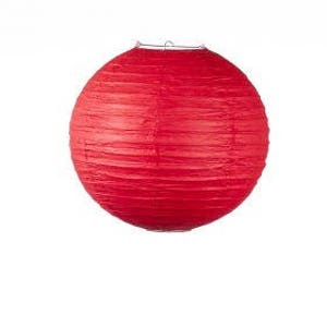 Lanterna di carta cinese rotonda rossa da 12" con luce a LED per matrimonio, festa di compleanno, decorazione per feste in ufficio