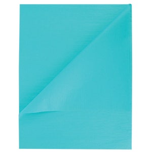 Caribbean Blue Tissue Paper Sheets – Recycled Gift Wrap, Craft Supply, Eco-Friendly Packaging (20x30”)