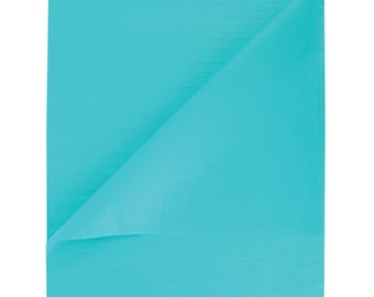 Karibikblaue Seidenpapierbögen - recycelte Geschenkverpackung, Bastelbedarf, umweltfreundliche Verpackung (50x70cm)