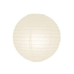Lanterne di carta avorio - Decorazioni per feste di matrimonio con luce LED / senza luce LED