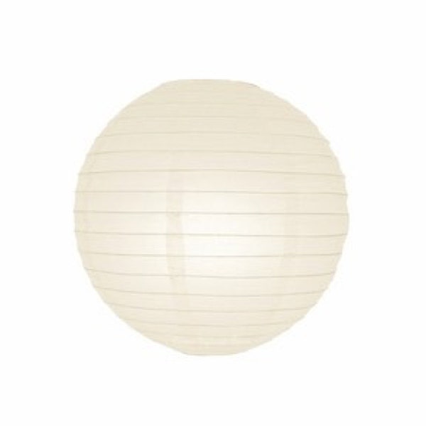 Ivory paper lanterns - Wedding Party Decorations with LED light / no led light