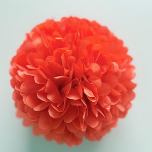 Decorazioni per feste con pompon di carta a forma di papavero - Matrimonio, baby shower, compleanno, autunno, addio al nubilato, Natale, decorazioni per la casa e l'ufficio