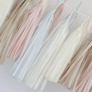 Ghirlanda di nappe di carta colorate personalizzate COMPLETAMENTE REALIZZATA Lunghezza personalizzata per matrimonio, compleanno, baby shower, addio al nubilato, striscione per feste, decorazione con frange
