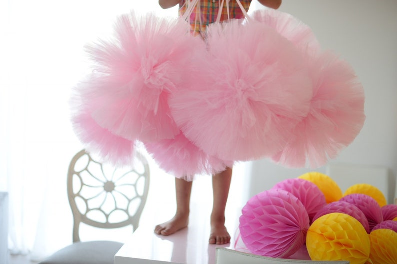 Pink Floral Pom Pom Set