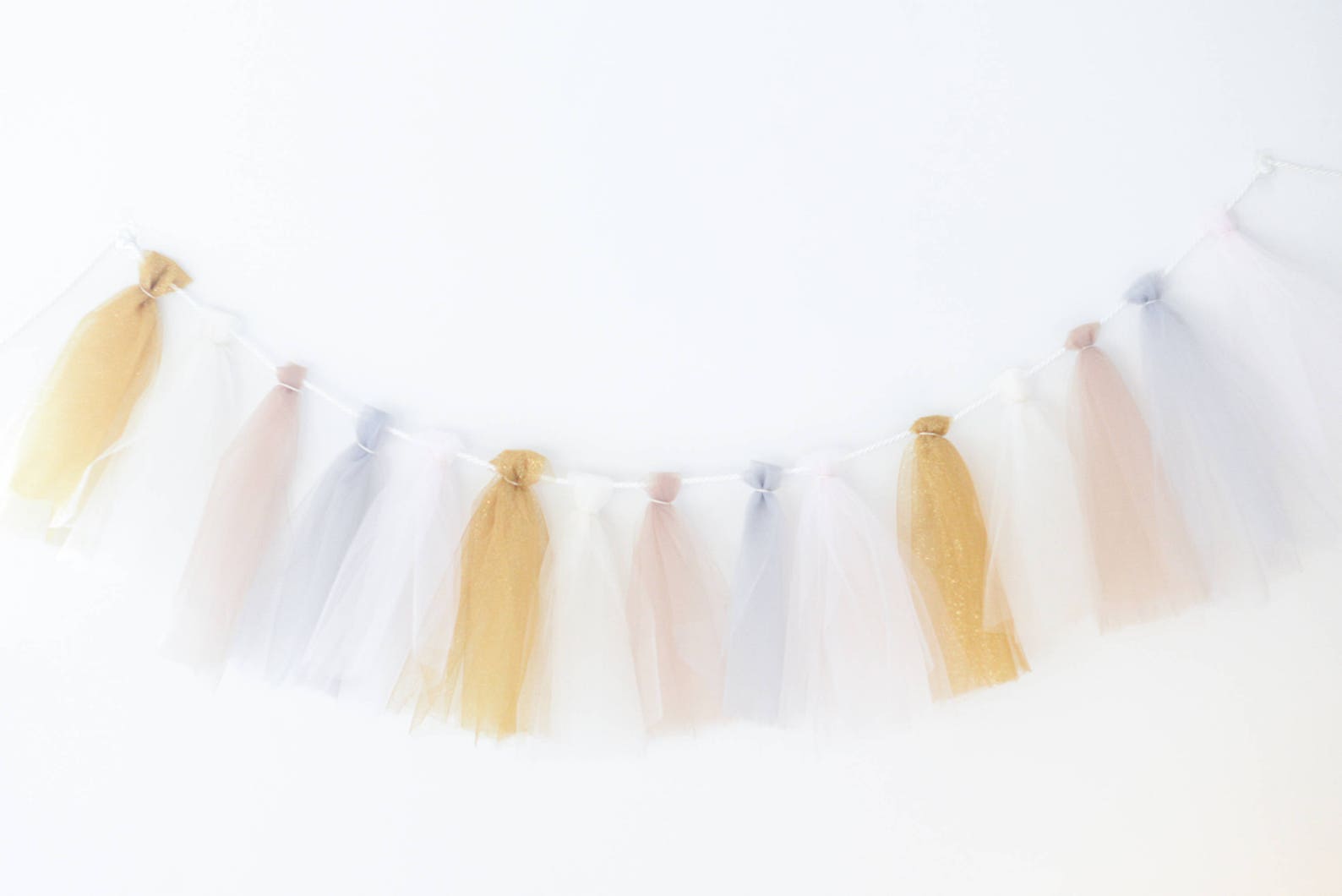 Tulle Tassel Garland Birthday Party Banner Nursery Tulle Etsy