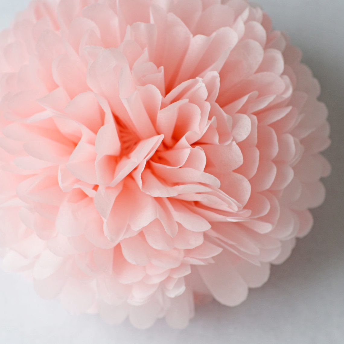 2 Large Tissue paper PomPoms Large paper flowers Wedding Etsy