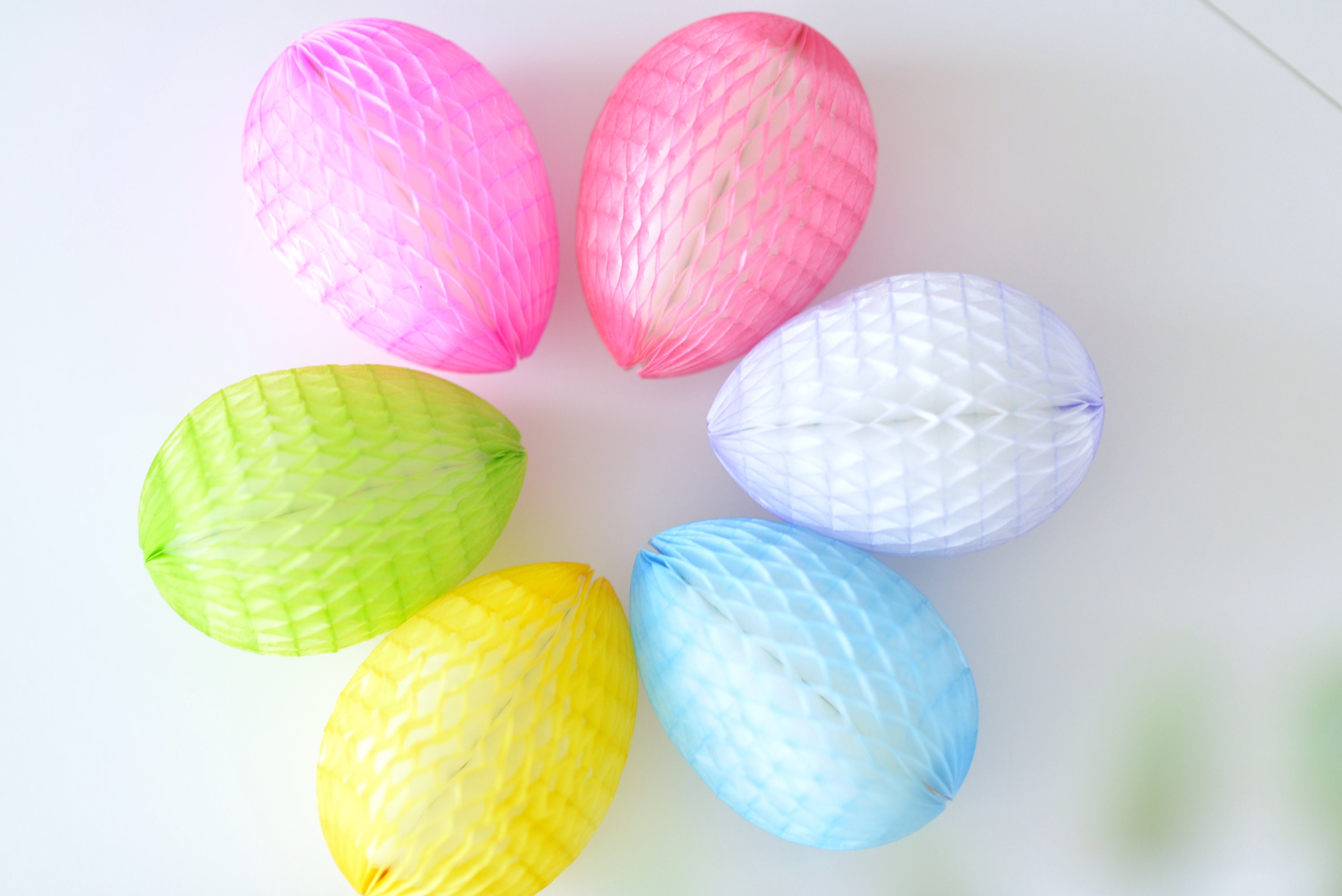 Easter Party Supplies Mini Hanging Egg Designs Home Decor Ornaments Crafts 7pcs 