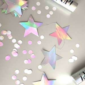 Stitched paper star garland Mirror banner Nursery Birthday Baptism Children party Decor Photo Prop wedding backdrop image 1