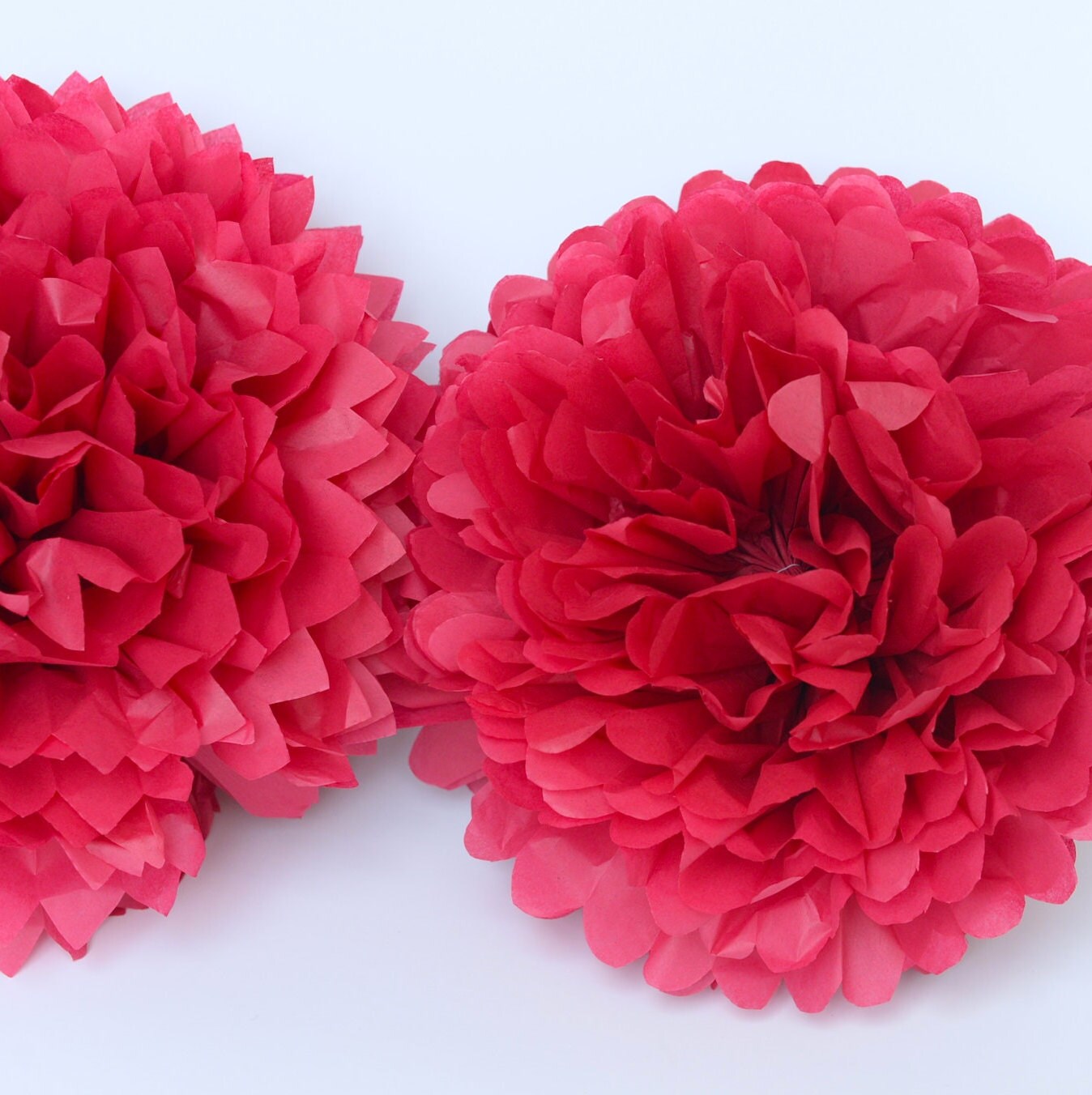 CHERRY BLOSSOM Tissue Paper Pom Poms.. Nursery Decor / Party Decoration /  Weddings 