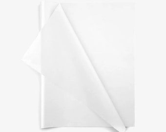 White tissue paper sheets 20/50/100 Acid free White gift wrapping paper 20x30 inch recycled retail packaging, crafts, gift wrap