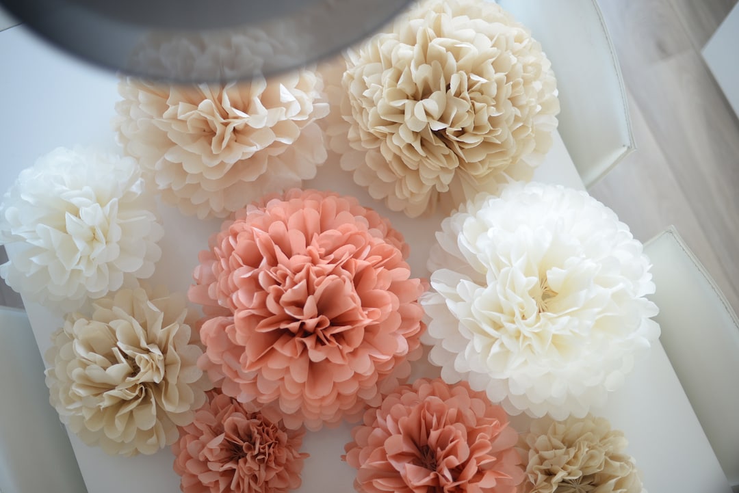 Large Paper Pom Poms Tissue Paper Pom Poms Paper Flowers Etsy