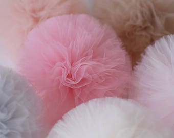 Large tulle pom pom | Tulle nursery decor | Large tulle ball