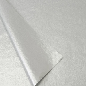 Fogli di carta velina argento metallizzato / grigio - Confezioni regalo, bricolage, decorazioni per matrimoni, biodegradabile 20 x 30 SatinWrap