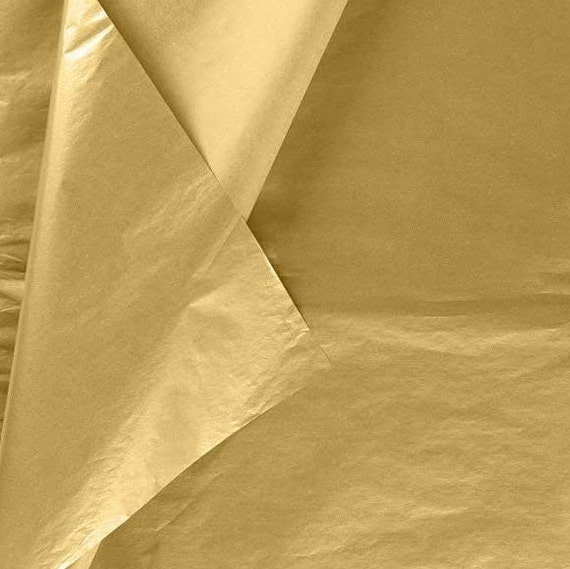 Luxe - 5 feuilles de papier de soie doré
