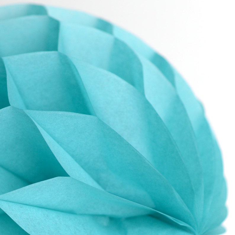 Turquoise Paper Ball Boy Baby Shower Decor Paper Etsy