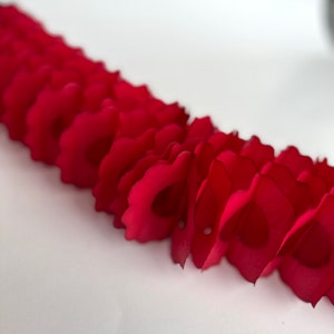 Ghirlanda a nido d'ape in carta velina classica rosso scuro, 360 cm/11,8 piedi / per matrimonio, compleanno, baby shower / festoni vintage riutilizzabili per feste
