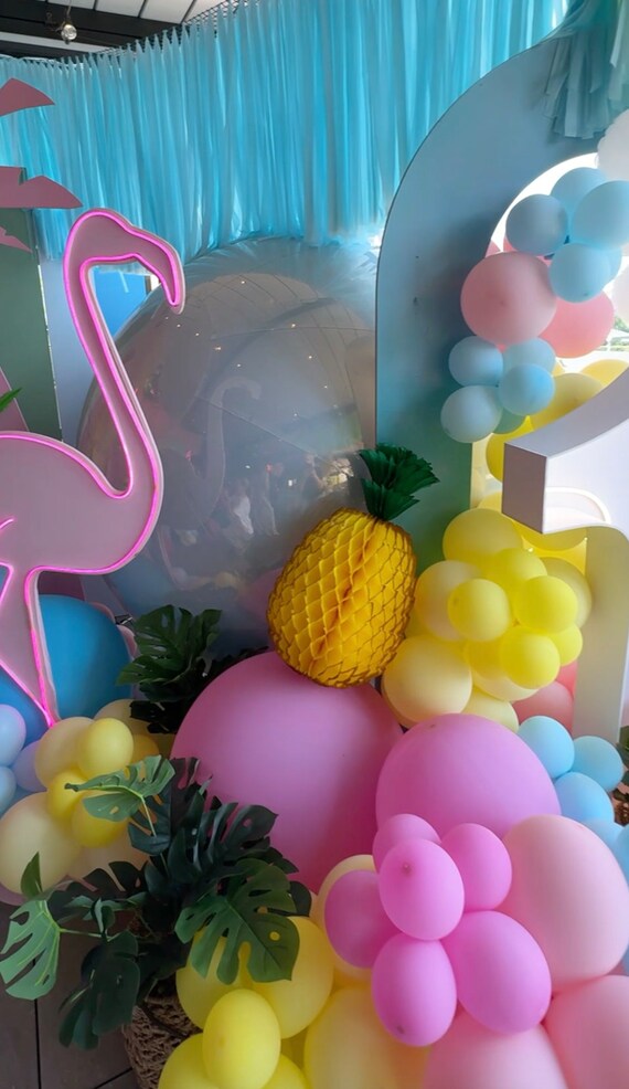 Jupe Hawaienne Femme Déco Ananas En Papier Nid D'abeille - Lot De 3 (14x30cm) Pour Fête Tropicale Ananas Decoratif