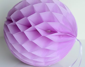 Lilac paper honeycomb ball party decorations various sizes wedding Bridal shower Baby shower unicorn birthday party decor gift eco friendly