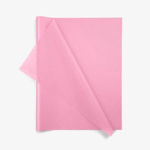 Baby Pink tissue paper sheets 20x30” 20, 50, 100 sheets Dark Pink gift wrap, craft, retail packaging biodegradable paper pom pom