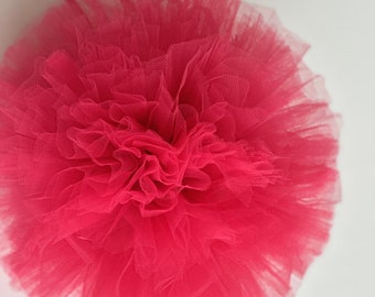 Coral rose Tulle Pom Poms | pink wedding decor | Tulle balls - wedding decorations  - baby shower  - baby girl