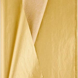 Fogli di carta velina color oro metallizzato – Confezioni regalo, bricolage, sacchetti per feste, imballaggi, confezione da 20/50/100 (20x30")