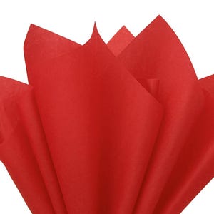 Cherry Red Tissue Paper Sheets – 20/50/100 Pack – Acid-Free 20x30” Gift Wrap, Craft, Pom Poms, Packaging, Bulk Wrapping Paper