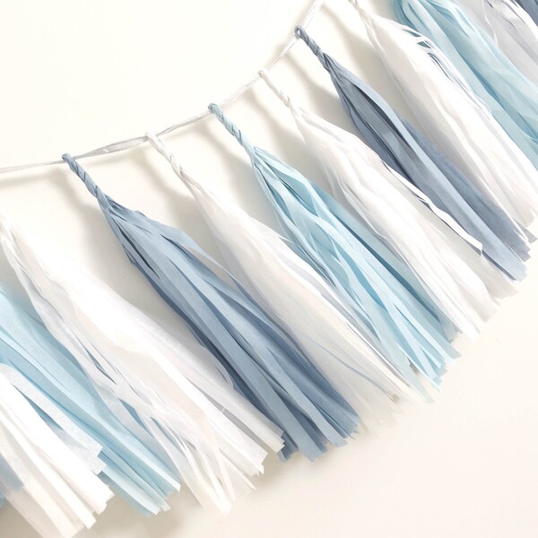 Blue Tassel Garland Etsy