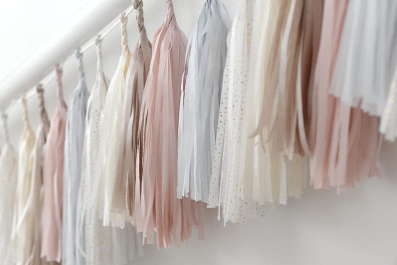 DIY Paper Tassel Garland Kit Custom Colors/ Tissue Paper Etsy UK