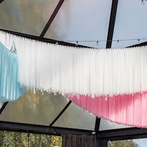 CUSTOM Ceiling Aerials Fringe with Strands Birthday party Decor  Wedding Ceiling fringe dance floor decor event decor