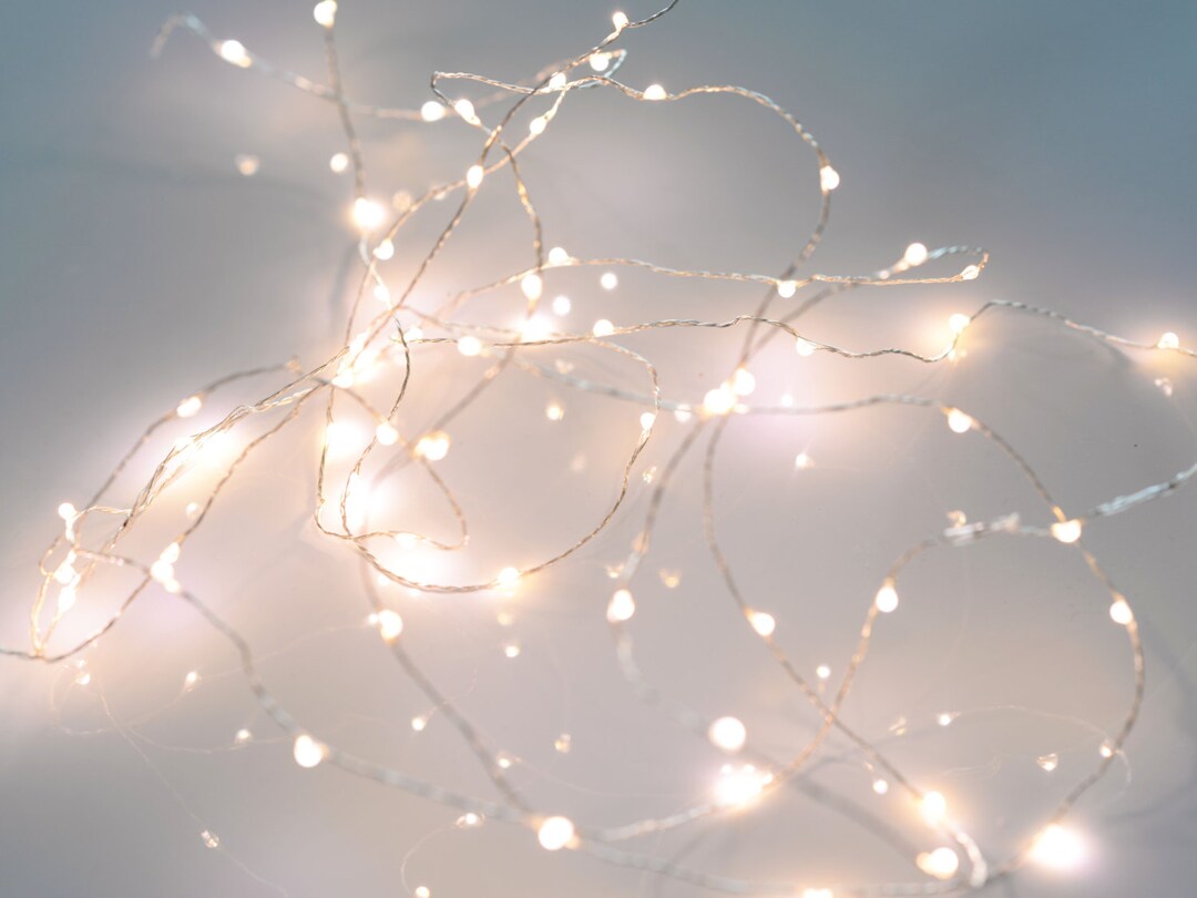 Fairy Lights LED Garland 3m 60 Led Lights High Quality Strin Lights Silver  Wire Garland Warm White Battery Operated 