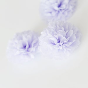 Mini pom pom con set di nastri / Anelli per tovaglioli / Piccoli fiori di carta / Decorazione per la tavola dei dolci / Decorazione per la tavola del matrimonio