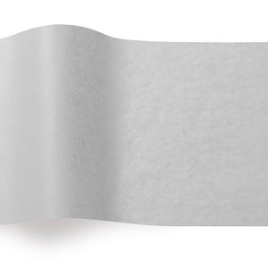 Cool grey tissue paper sheets 20 / 50/ 100  Acid free ligh gray gift wrapping paper 20x30 inch craft retail packaging eco friendly recycled