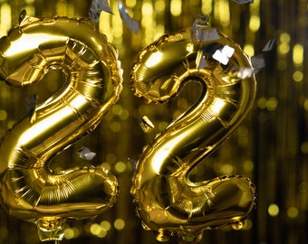 Ballon en aluminium numéroté 40", décoration de fête d'anniversaire