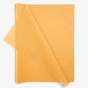 Fogli di carta velina color oro 20x30" Carta velina sfusa, carta da regalo giallo scuro Carta velina artigianale per matrimoni e compleanni Progetto fai da te
