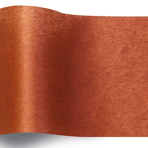 Fogli di carta velina color rame 20 x 30 Satinwrap Shimmery / Texture cristallizzata - Confezioni regalo, bricolage, decorazioni per matrimoni, articoli per feste