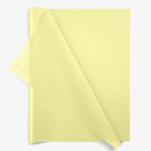 Fogli di carta giallo chiaro 20x30" Carta velina sfusa, senza acidi Carta da regalo Carta velina artigianale per matrimoni Compleanni Progetti fai da te